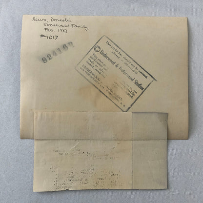Press Photo Photograph President Franklin Roosevelt Eleanore Roosevelt Family