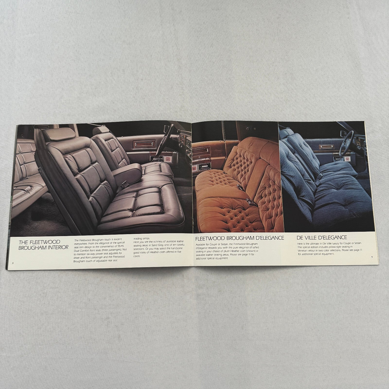 1984 Cadillac Sales Brochure Catalog Sedan Coupe DeVille Fleetwood Brougham