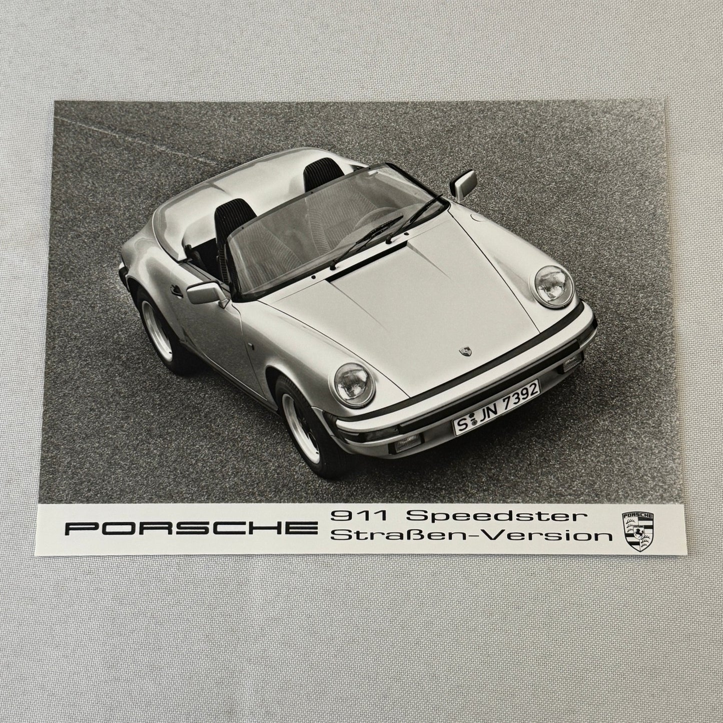 Porsche 911 Speedster Convertible Car Factory Press Photo Photograph German