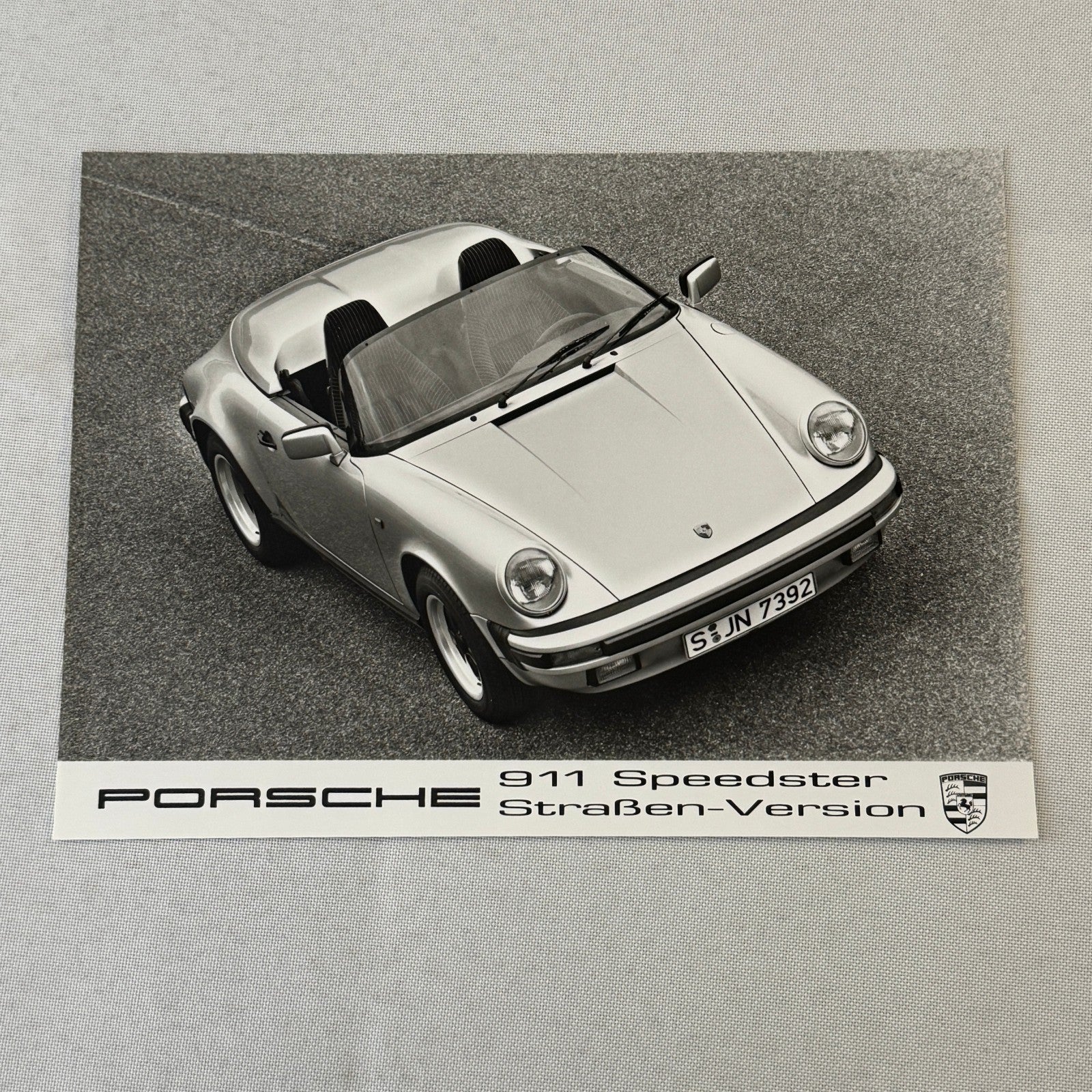 Porsche 911 Speedster Convertible Car Factory Press Photo Photograph German