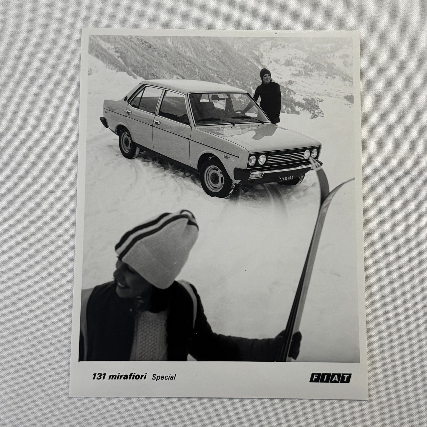 Fiat 131 Mirafiori Special Car Factory Press Photo Photograph Print Vintage 1976