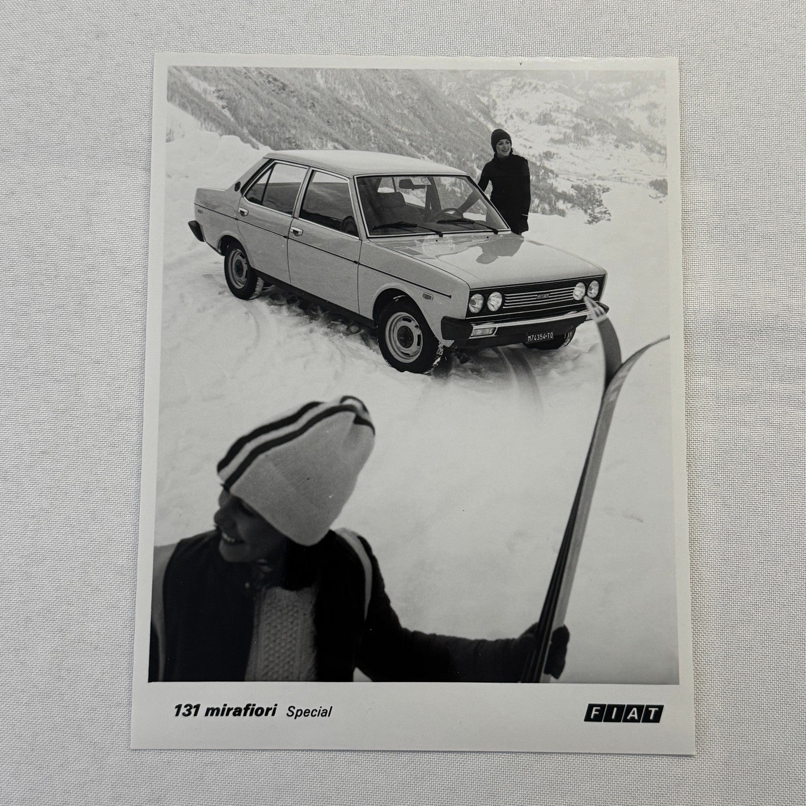 Fiat 131 Mirafiori Special Car Factory Press Photo Photograph Print Vintage 1976