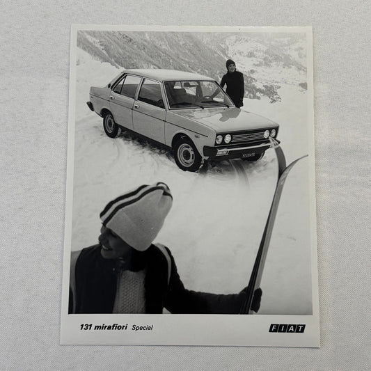 Fiat 131 Mirafiori Special Car Factory Press Photo Photograph Print Vintage 1976