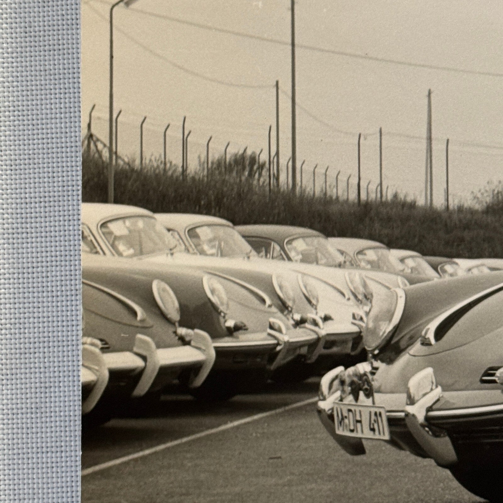 Porsche 356 Car with Dog Photo Photograph Vintage