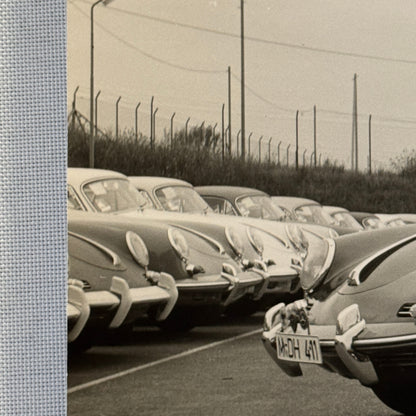 Porsche 356 Car with Dog Photo Photograph Vintage