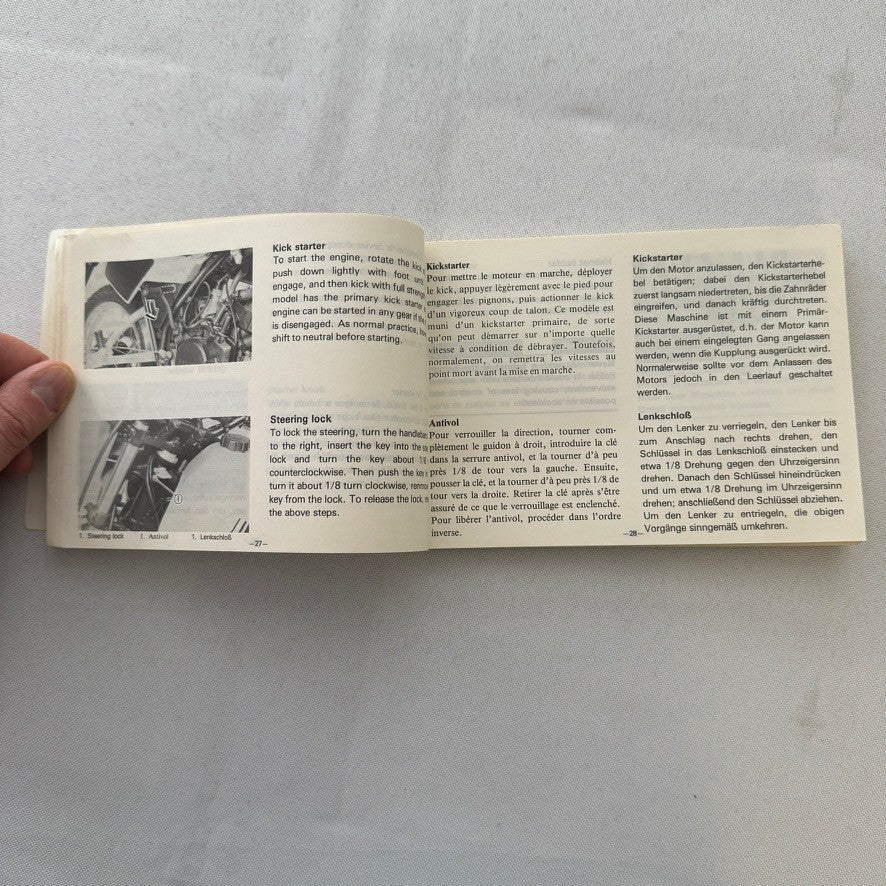 Vintage Yamaha DT125LC Motorcycle Bike Owners Manual Instruction Guide DT 125 LC