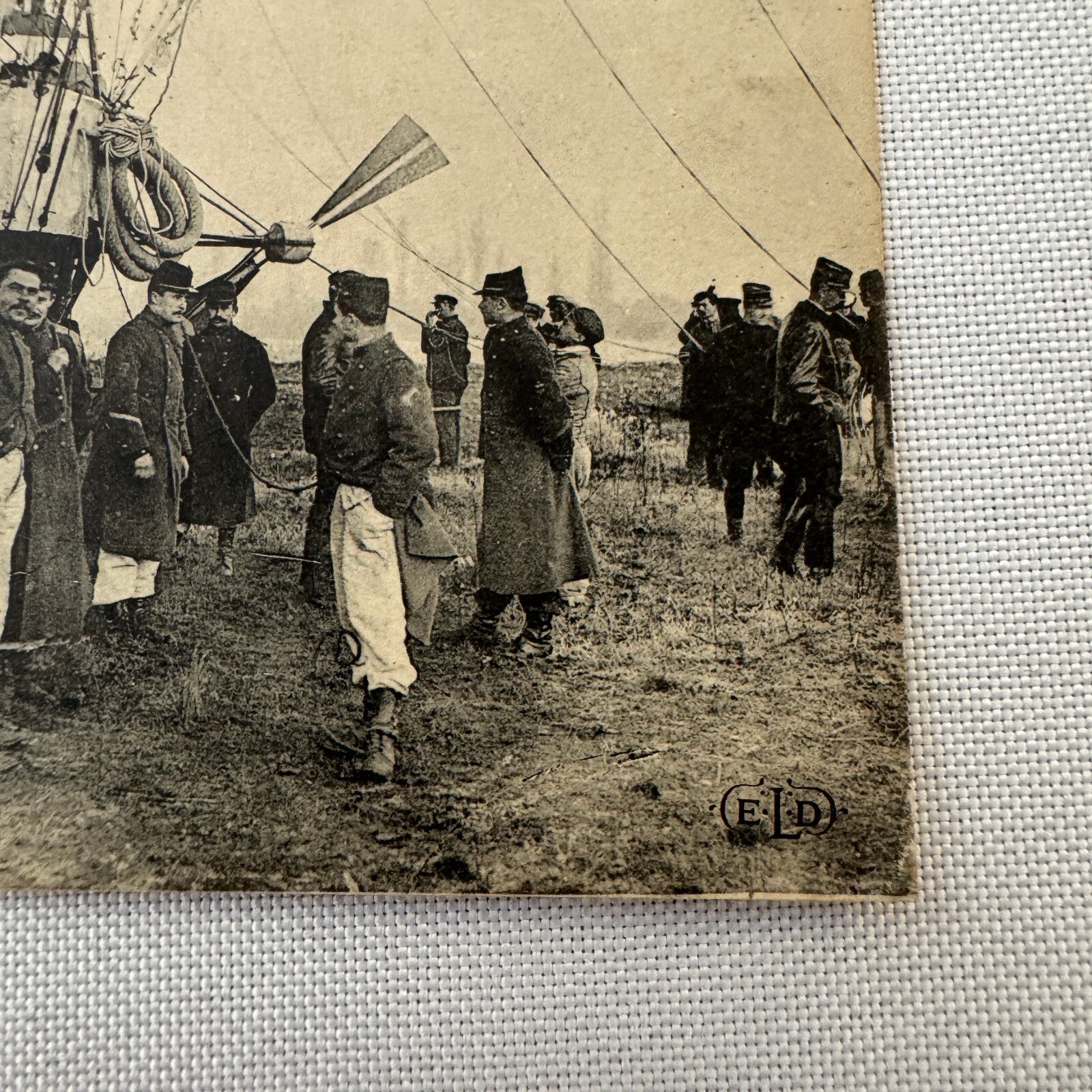 Vintage Airship Dirigible Zeppelin Postcard Post Card French