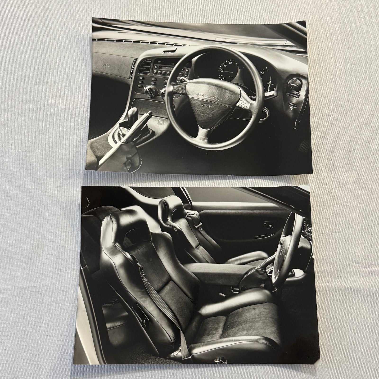 1989 Toyota Concept Car Photo Photograph Print Lot 2x Toyota 4500 GT