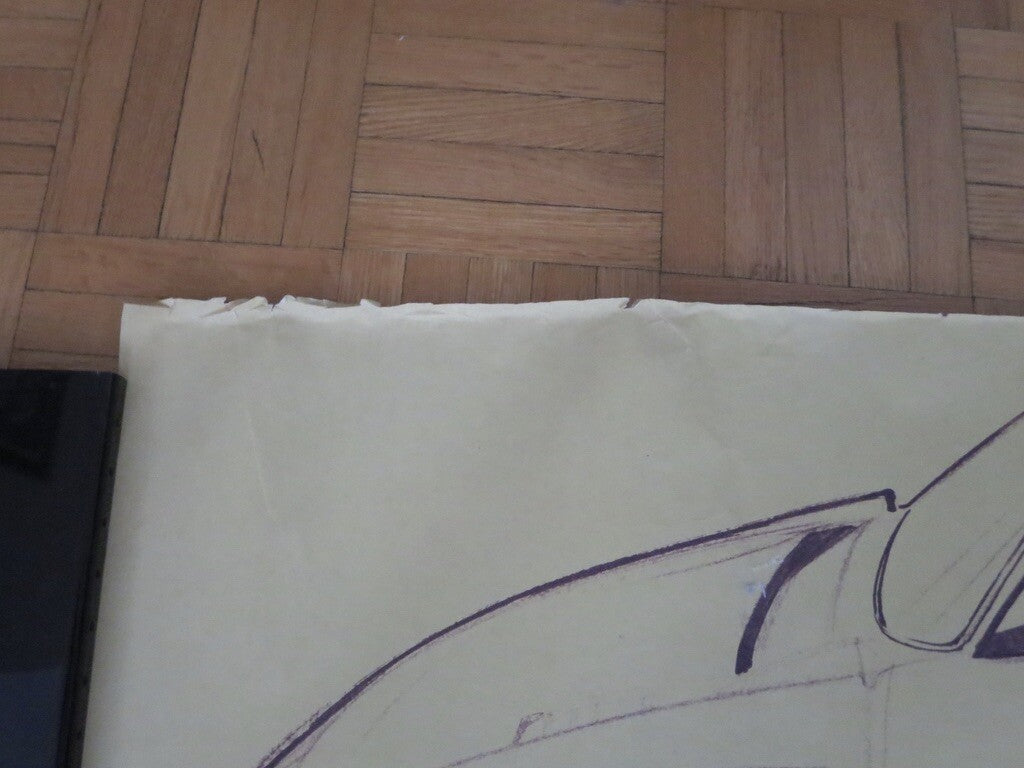 Porsche 935 Kremer Racing Design Sketch Drawing Art LOT OF 5 -  NOTTRODT Vintage