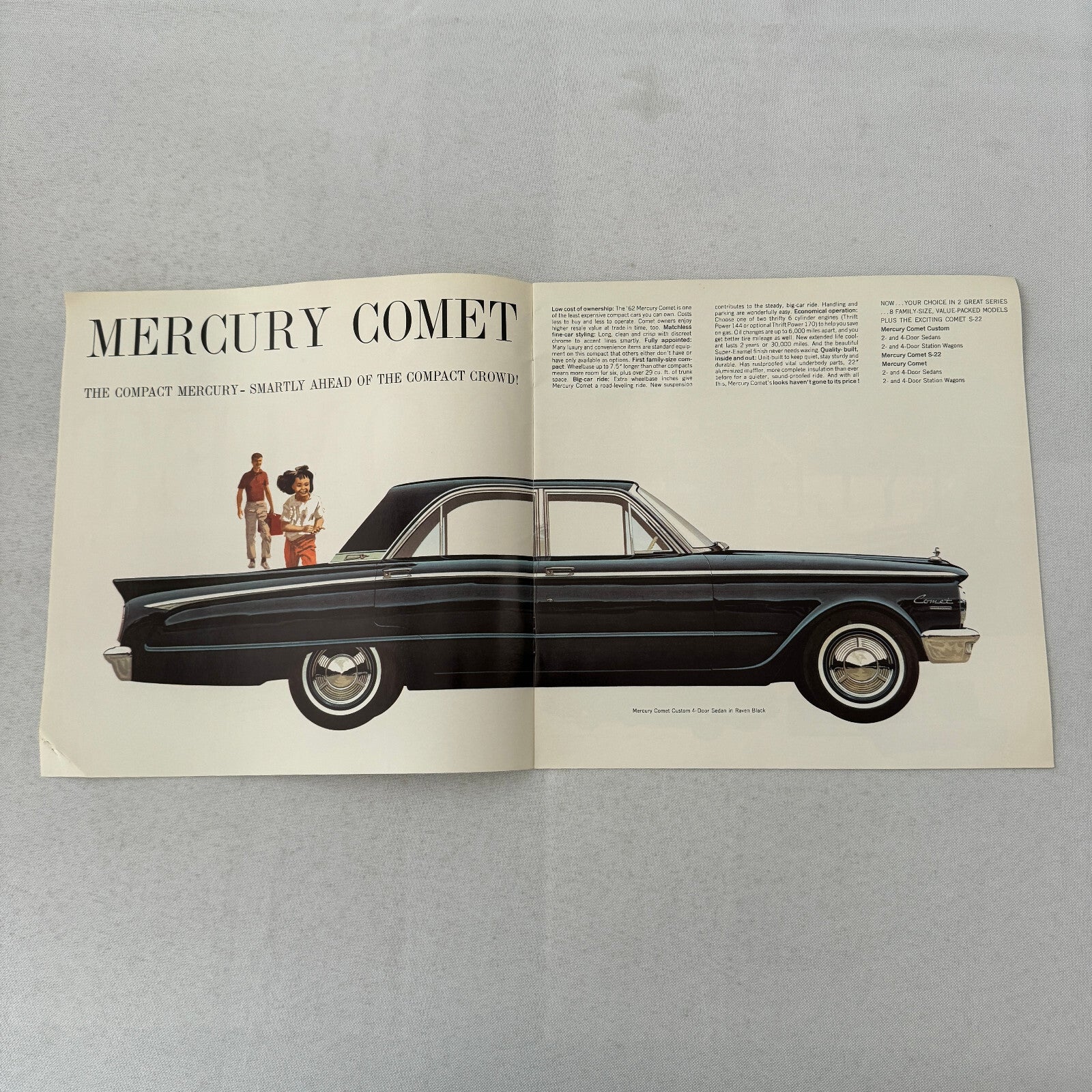 1962 Mercury Comet Car Sales Brochure Catalog Sedan Station Wagon Canadian