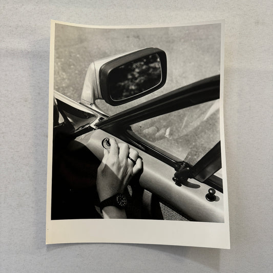 Porsche Car Side Mirror Photo Photograph Vintage