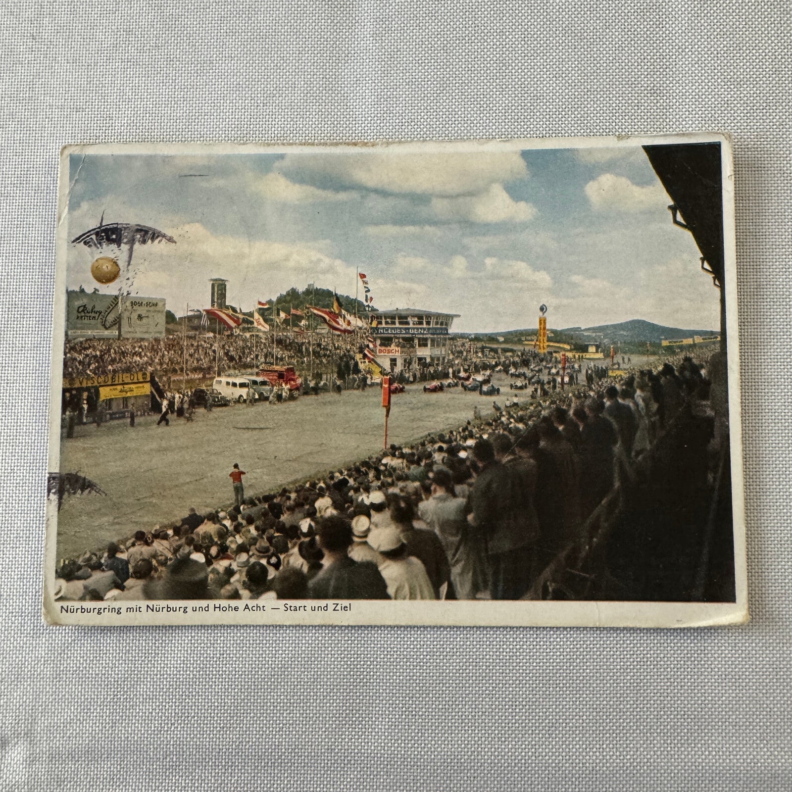 Vintage Nurburgring Race Track Racing Postcard Post Card German