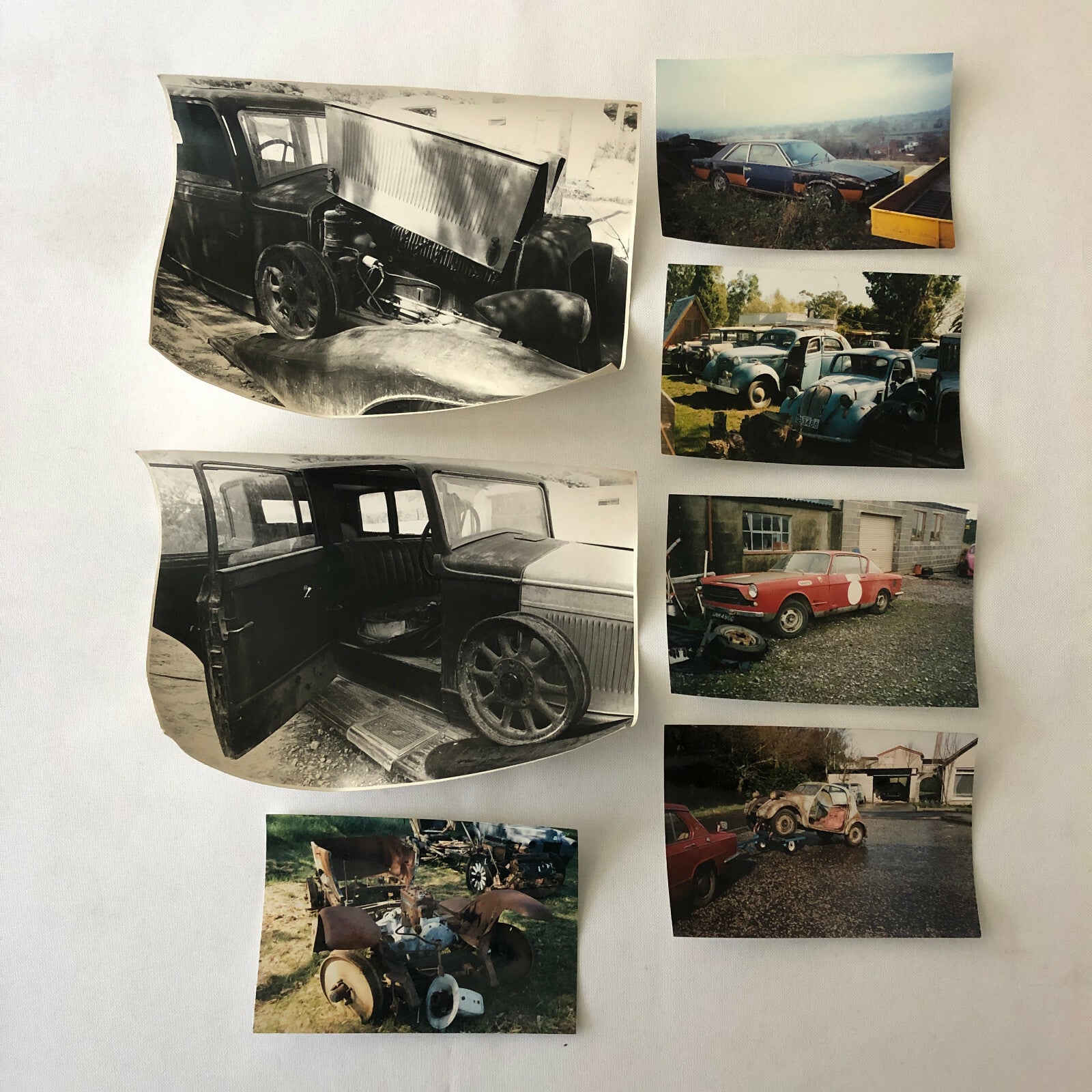 Vintage Fiat Barn Find Junk Yard Parts Photo Photograph Print Lot of 50 