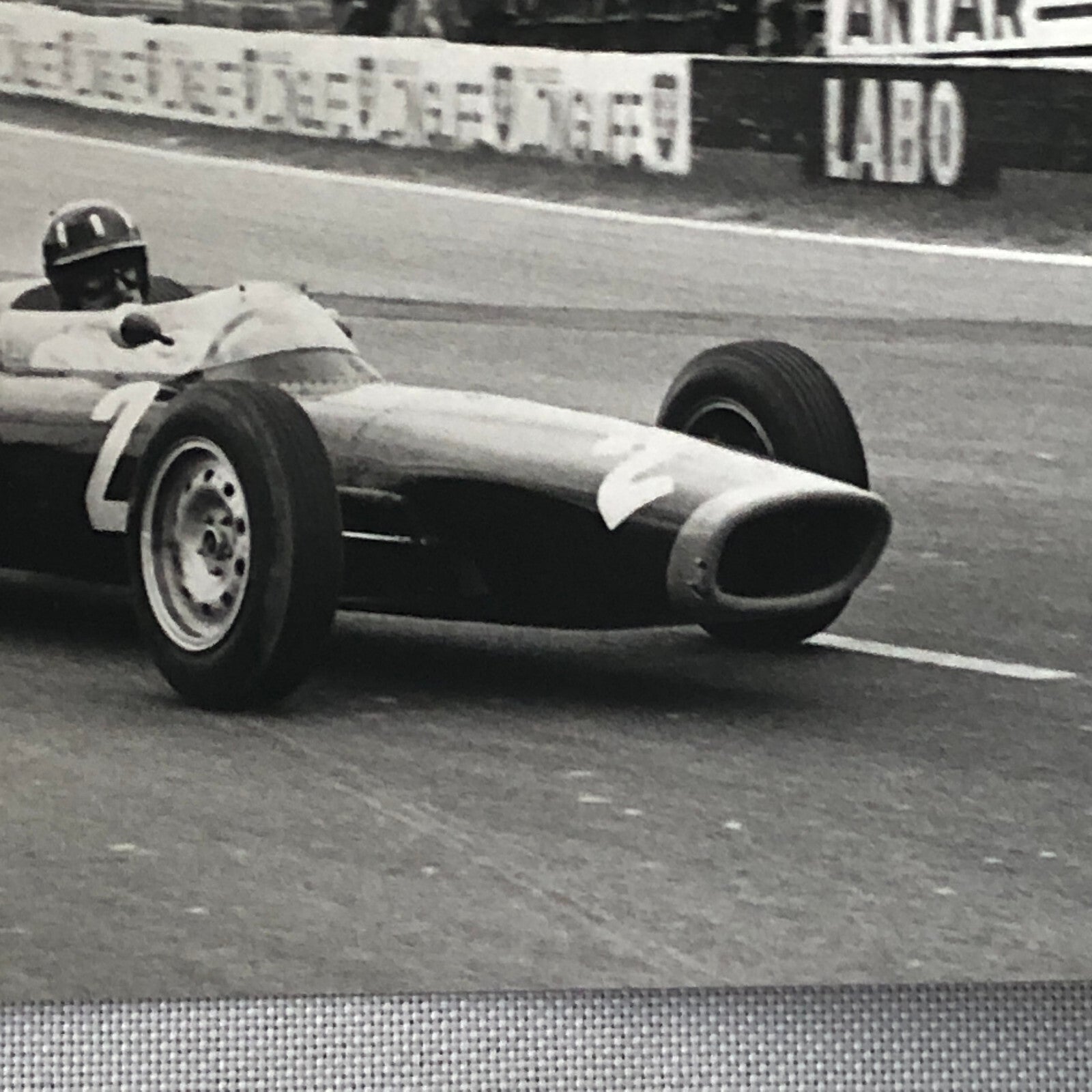 Vintage Racing Photo Photograph Graham Hill BRM Car 1963 Reims Grand Prix
