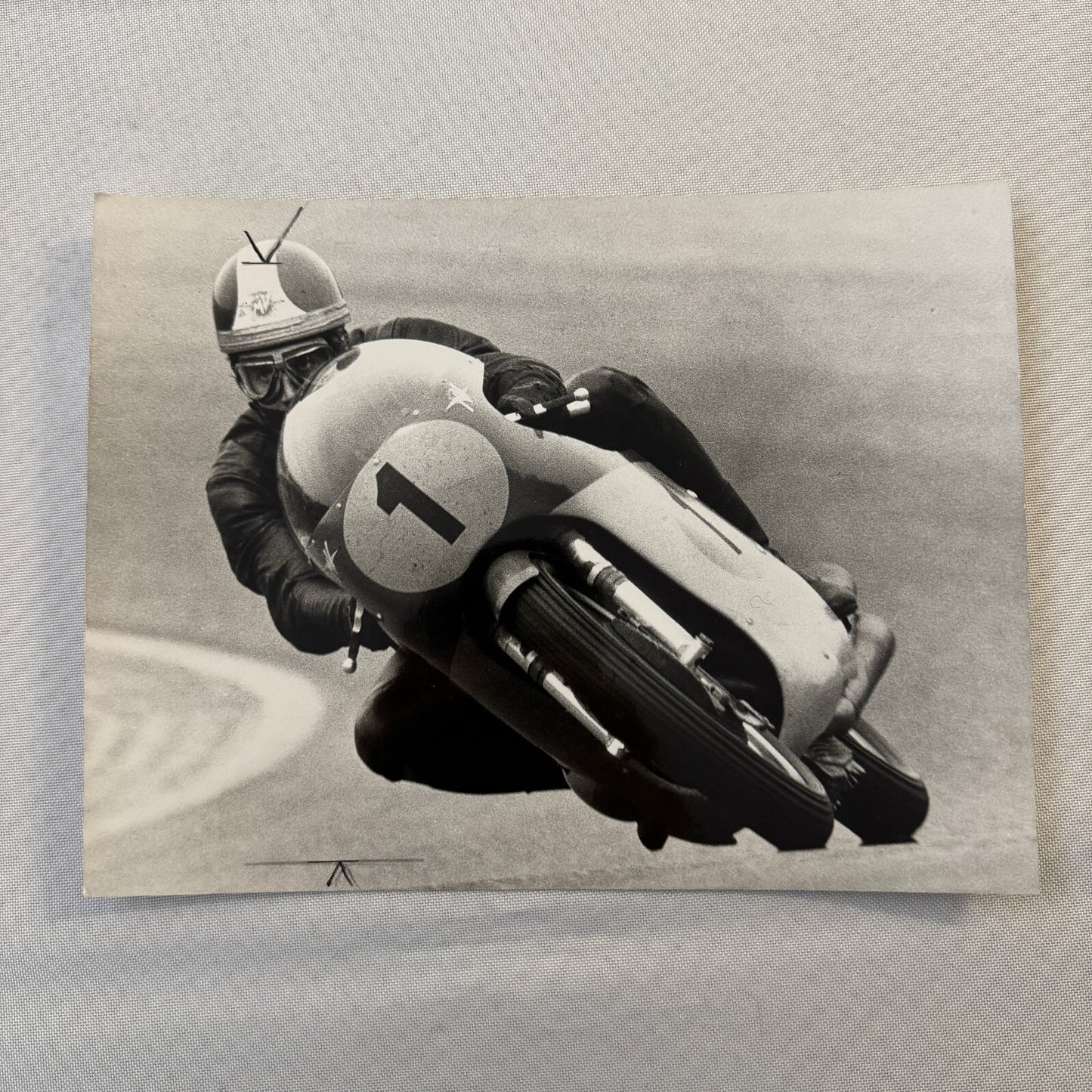 Vintage Motorcycle Racing Press Photo Photograph Bike Giacomo Agostini