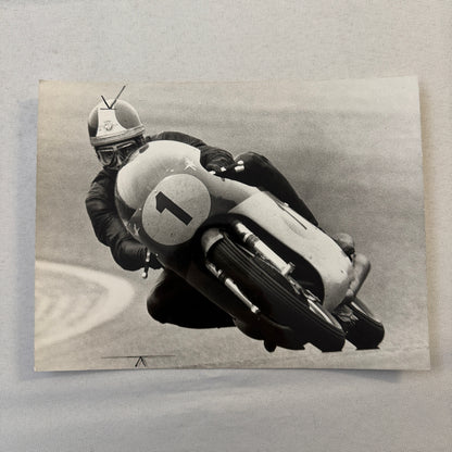 Vintage Motorcycle Racing Press Photo Photograph Bike Giacomo Agostini