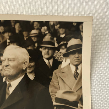 Press Photo Photograph John N Garner Vice President at Baseball Game Roosevelt