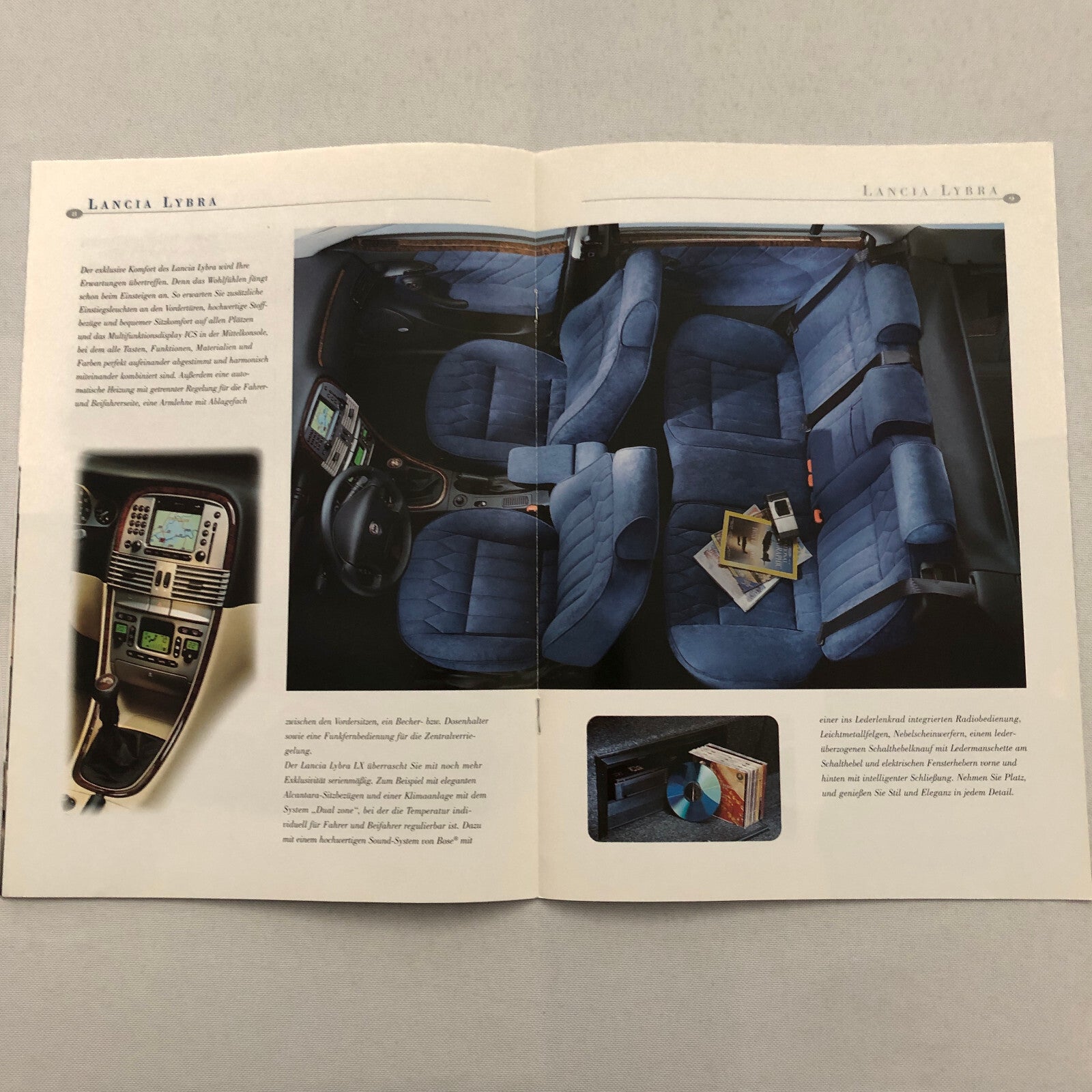 Lancia Lybra Car Sales Brochure Catalog GERMAN Text European Market