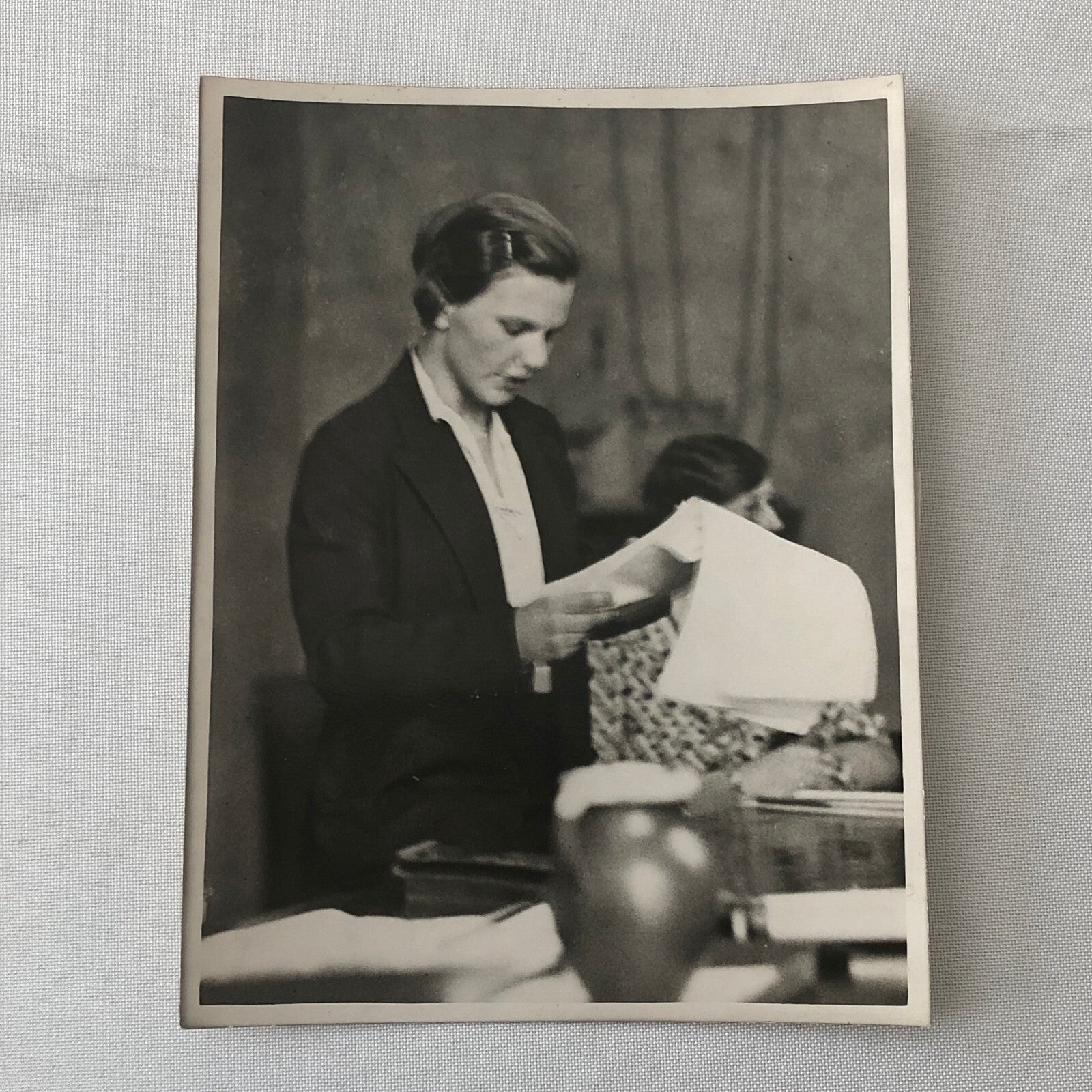 Vintage Press Photo Photograph Women Engineers Conference London News 1933