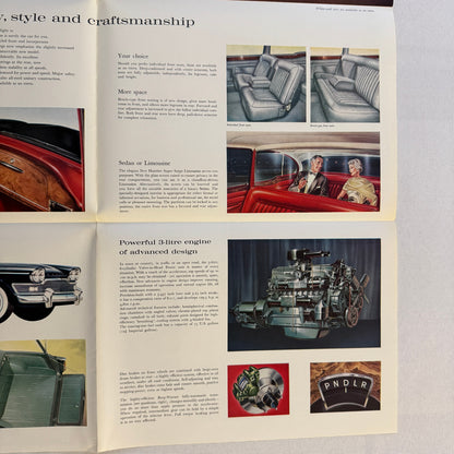 Humber Super Snipe Car Sales Brochure Catalog Advertising