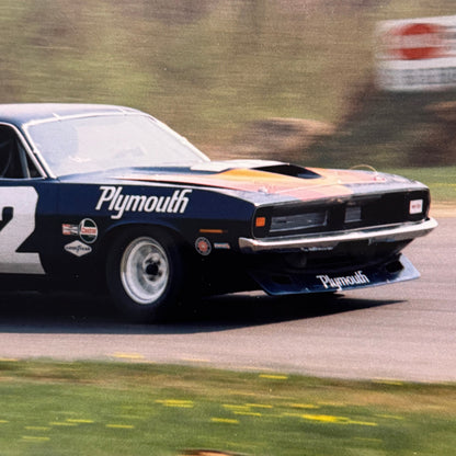 Plymouth Cuda Racing Photo Photograph Muscle Car 1970 Lime Rock Modern Print