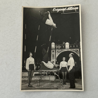 Vintage Circus Acrobat Tumbling Act Photo Photograph Original Allison Berlin