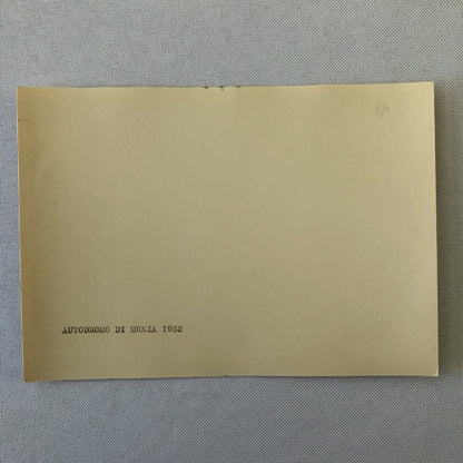 Vintage Racing Photo Photograph - 1952 Italian Grand Prix Driver in Car