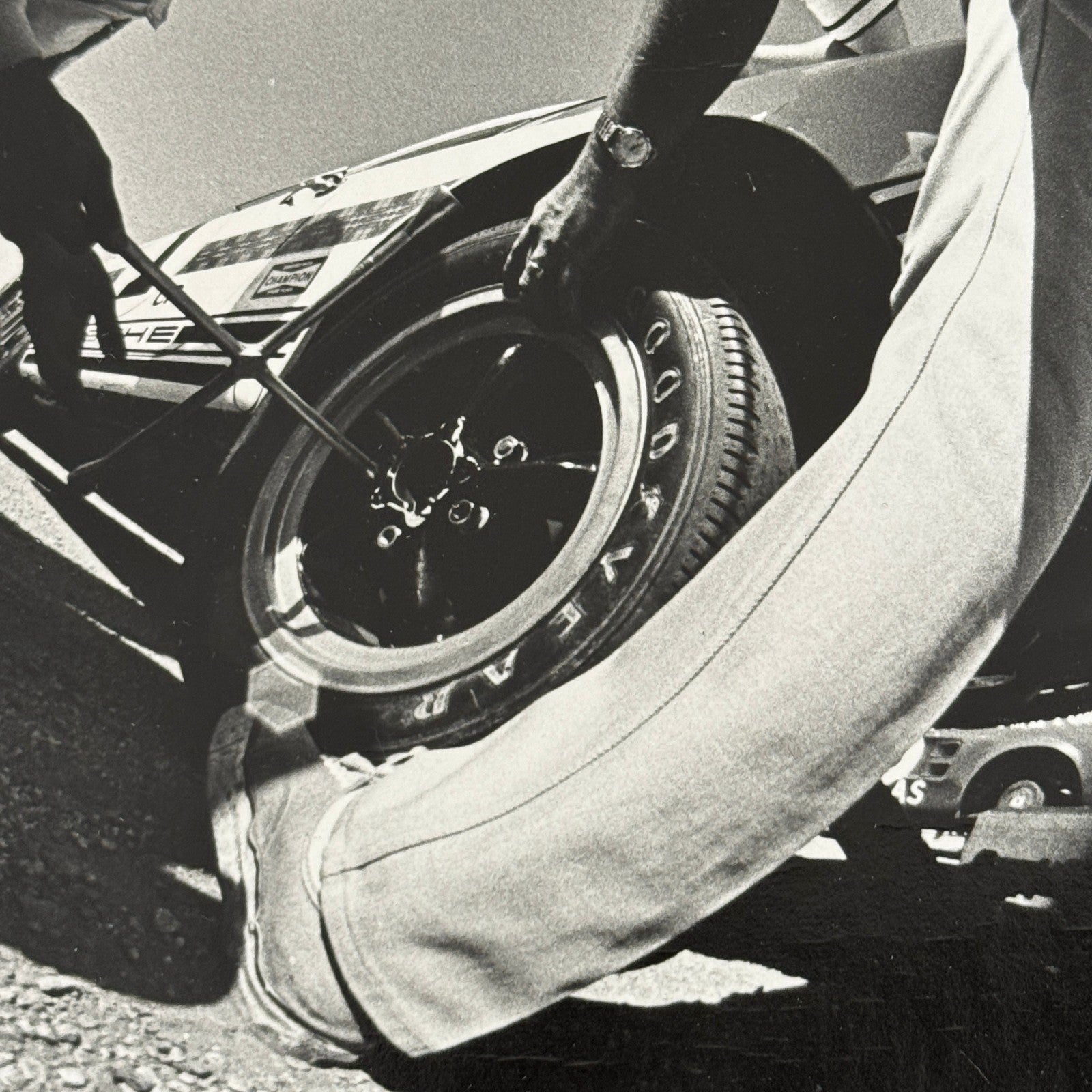 Vintage Porsche Racing Photo Photograph Print Race Car