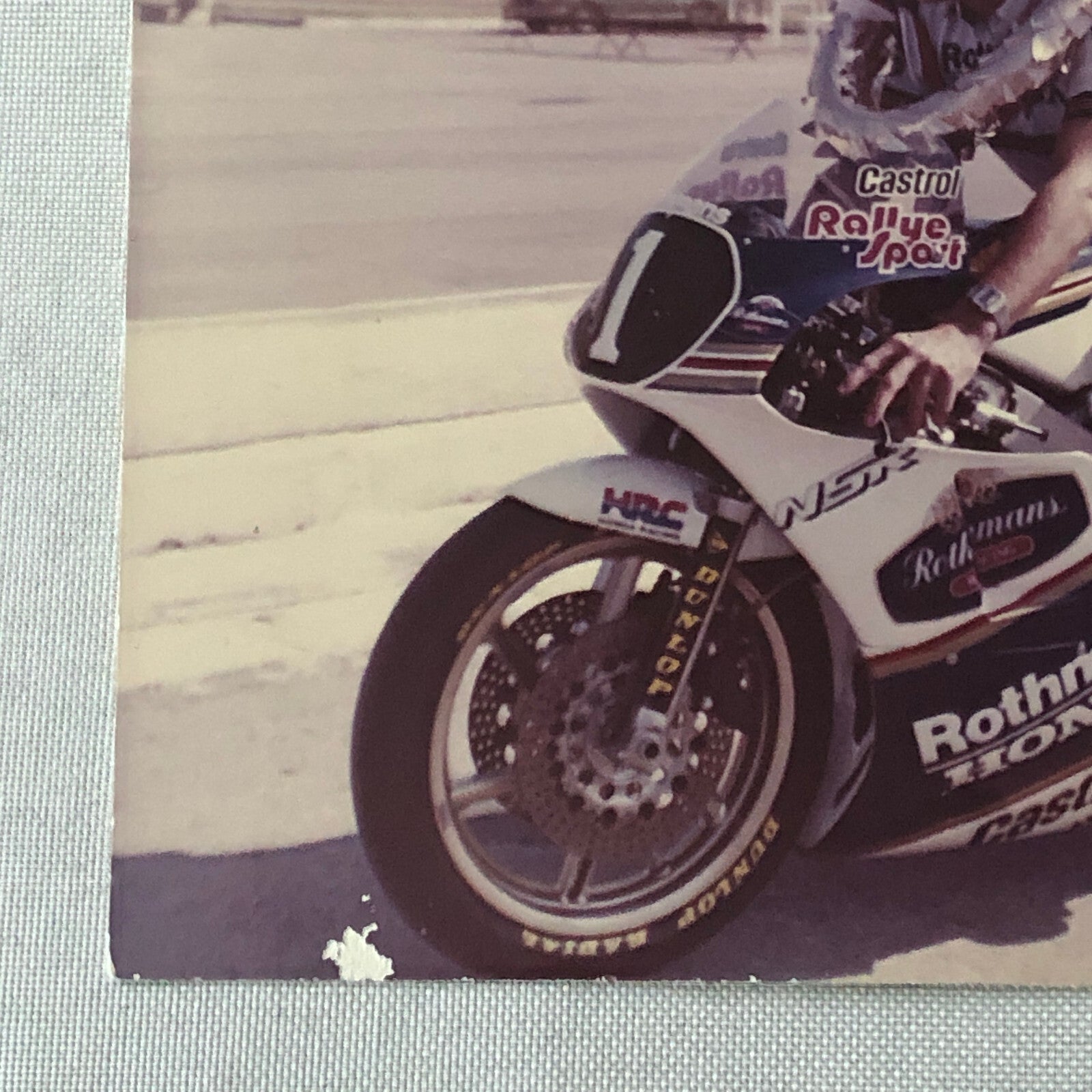 Vintage Motorcycle Racing Photo photograph Rothmans Honda Race Bike