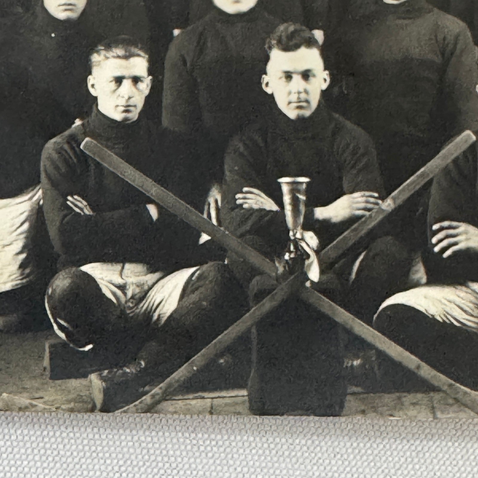 Antique Hockey RPPC Real Photo Postcard Post Card Amateur Team Players