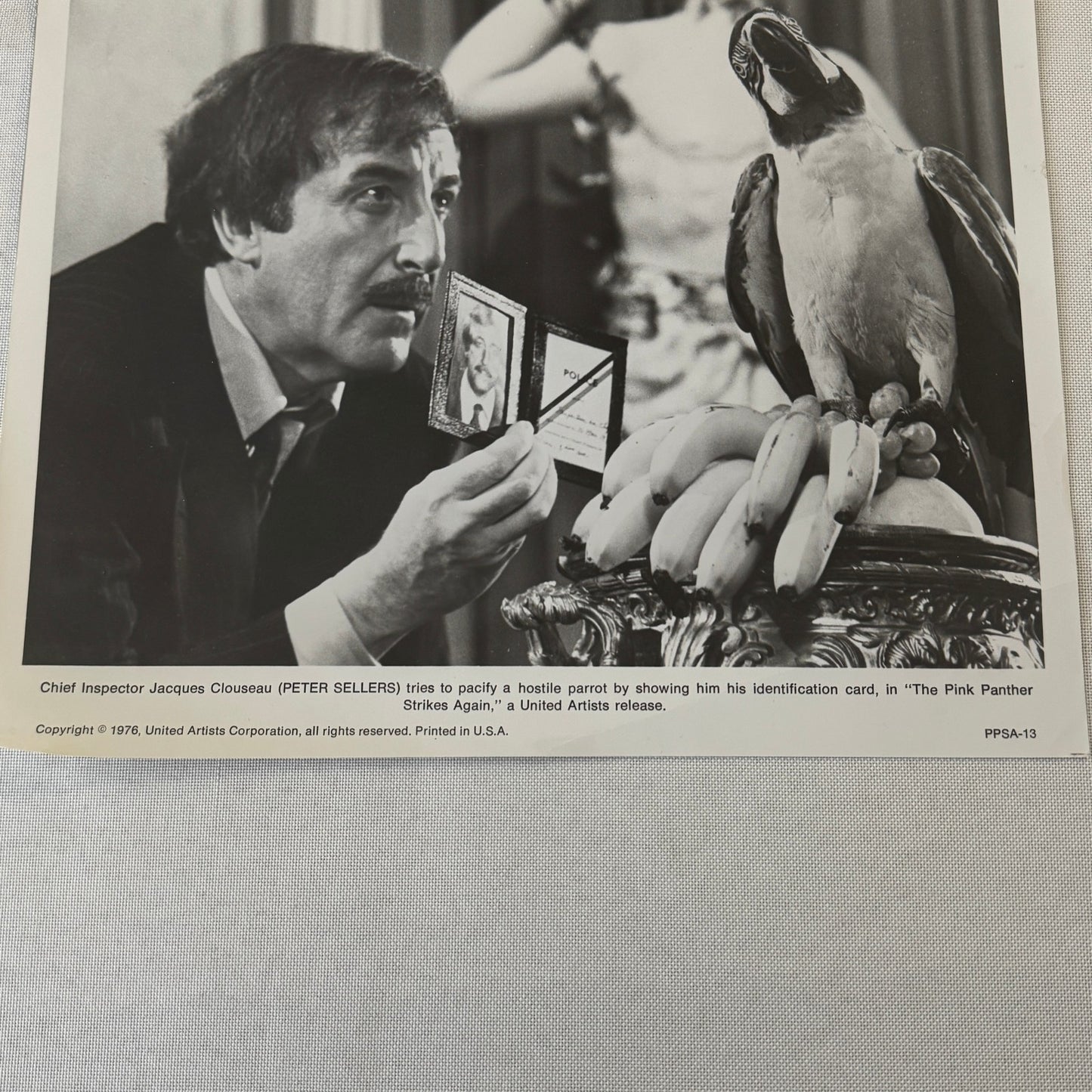 The Pink Panther Strikes Again Peter Sellers Inspector Clouseau Press Photo 1976