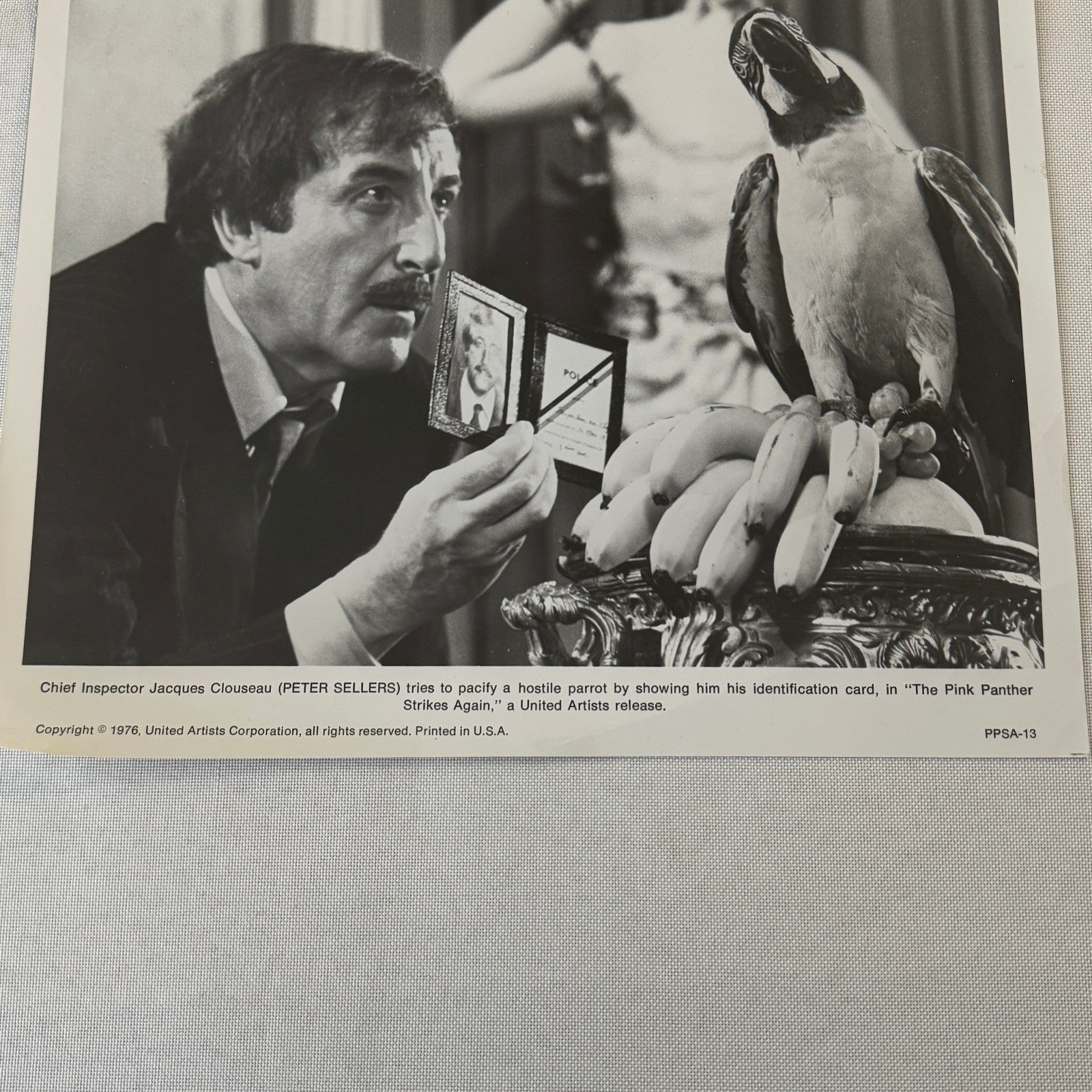 The Pink Panther Strikes Again Peter Sellers Inspector Clouseau Press Photo 1976