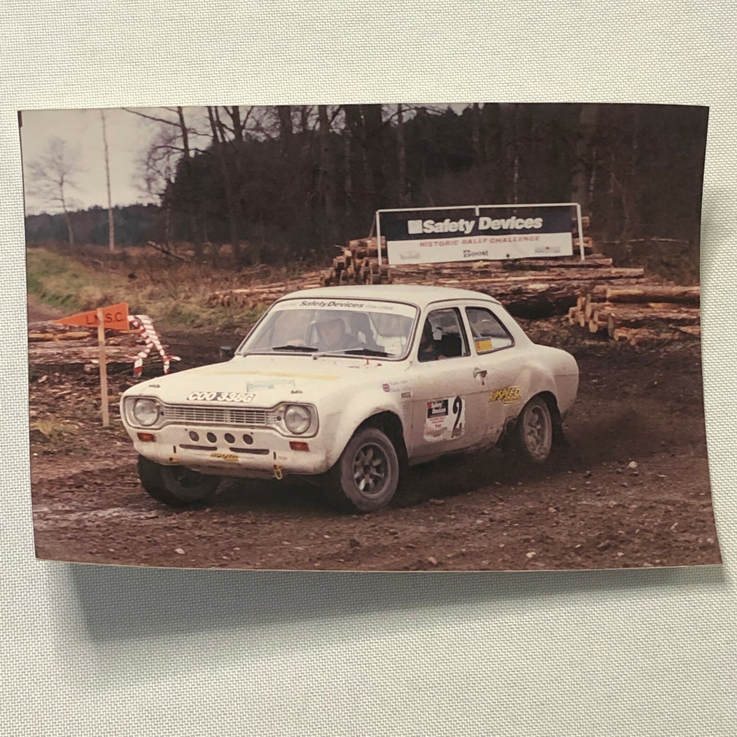 Vintage Ford Rally Car Photo Photograph Print - 1998 Historic Challenge 
