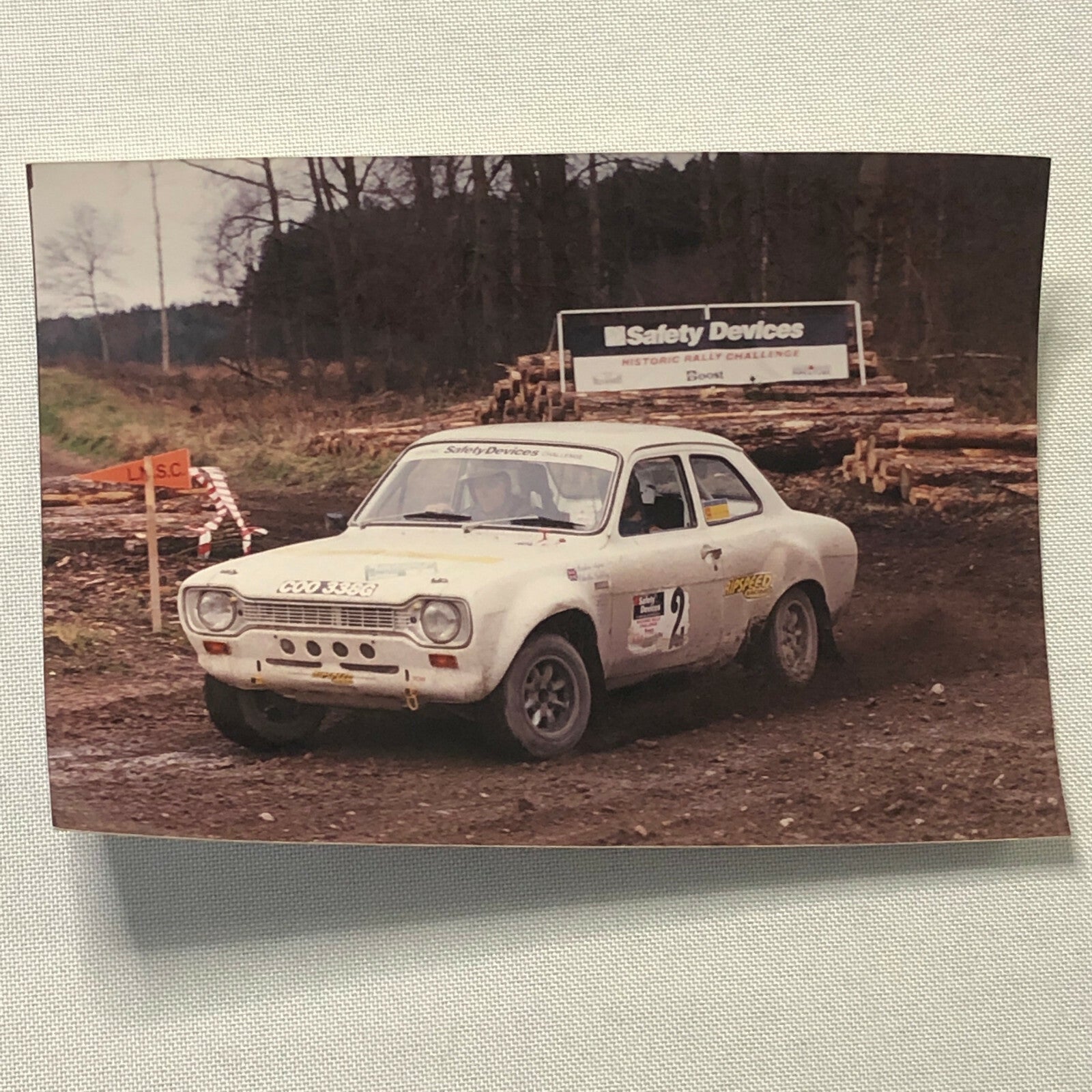 Vintage Ford Rally Car Photo Photograph Print - 1998 Historic Challenge 