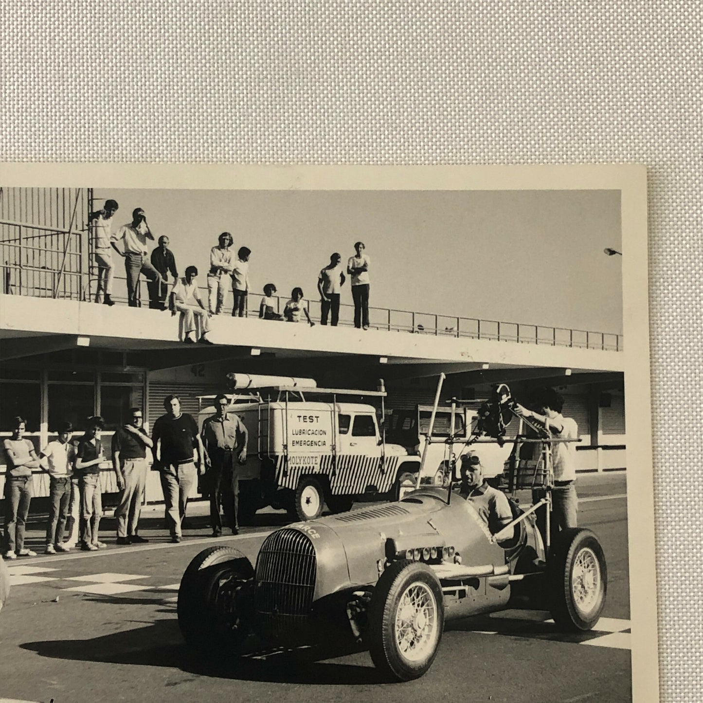 Vintage Racing Photo Photograph Juan Manuel Fangio