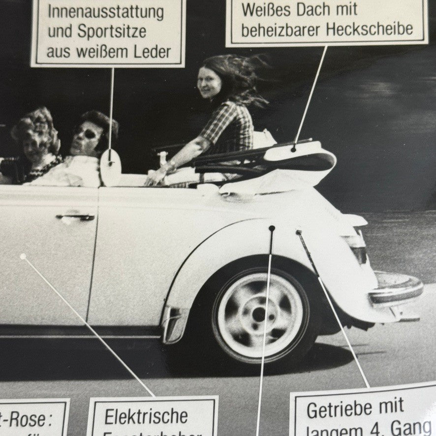 Norstadt Tuning Volkswagen Beetle Convertible Vintage Photo Photograph German
