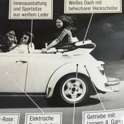Norstadt Tuning Volkswagen Beetle Convertible Vintage Photo Photograph German