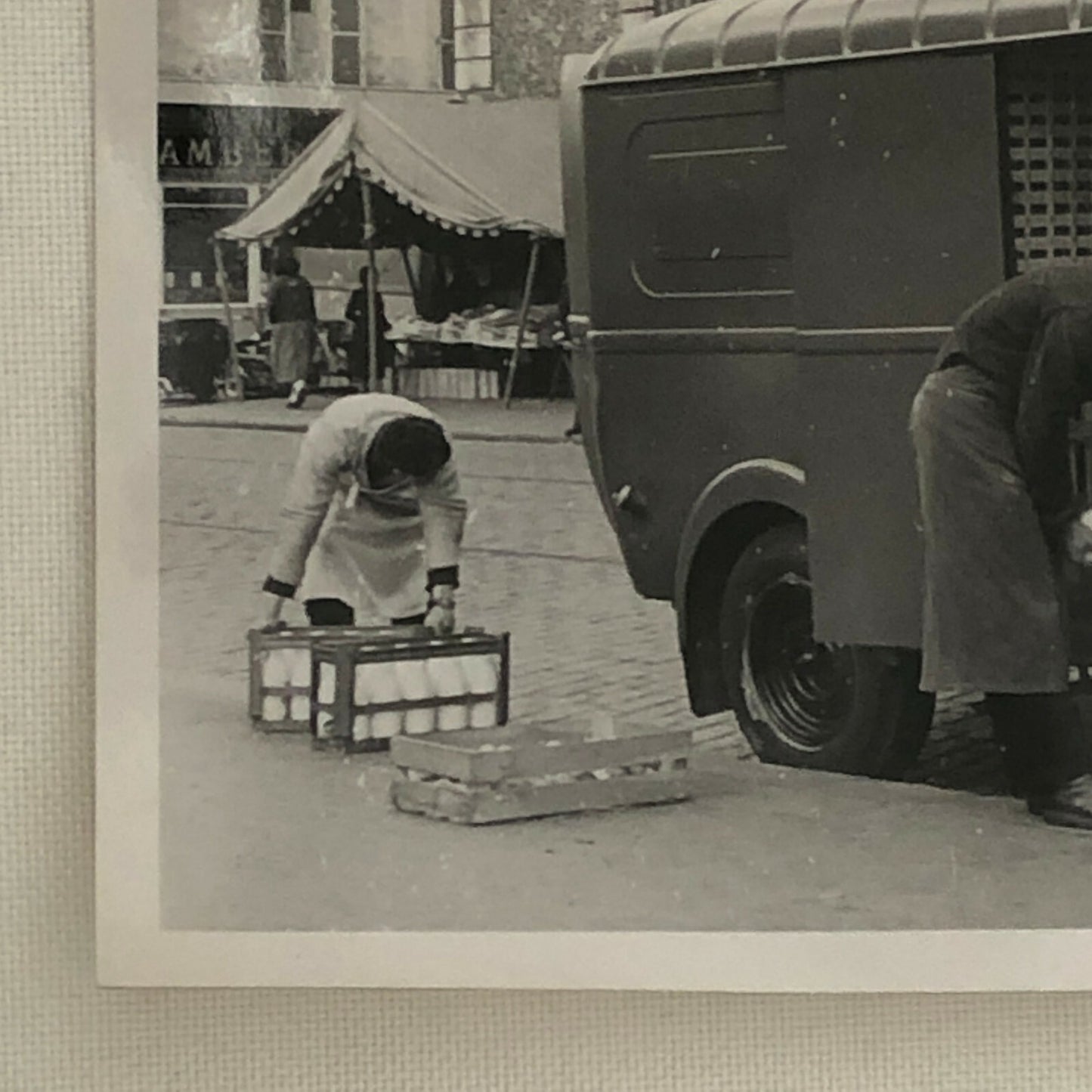 Vintage Renault Delivery Van Truck Factory Press Photo Photograph 