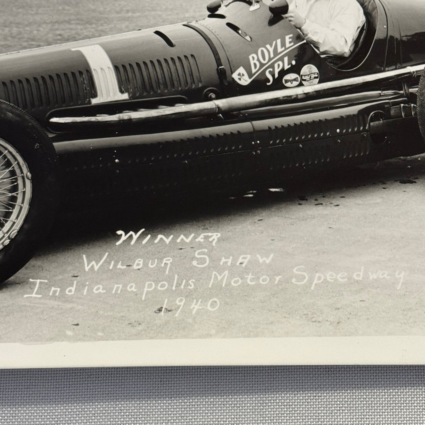1940 Wilbur Shaw Indianapolis Speedway Indy 500 Race Winner Photo Modern Print