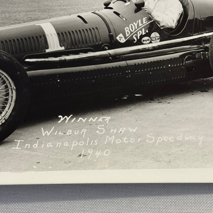 1940 Wilbur Shaw Indianapolis Speedway Indy 500 Race Winner Photo Modern Print
