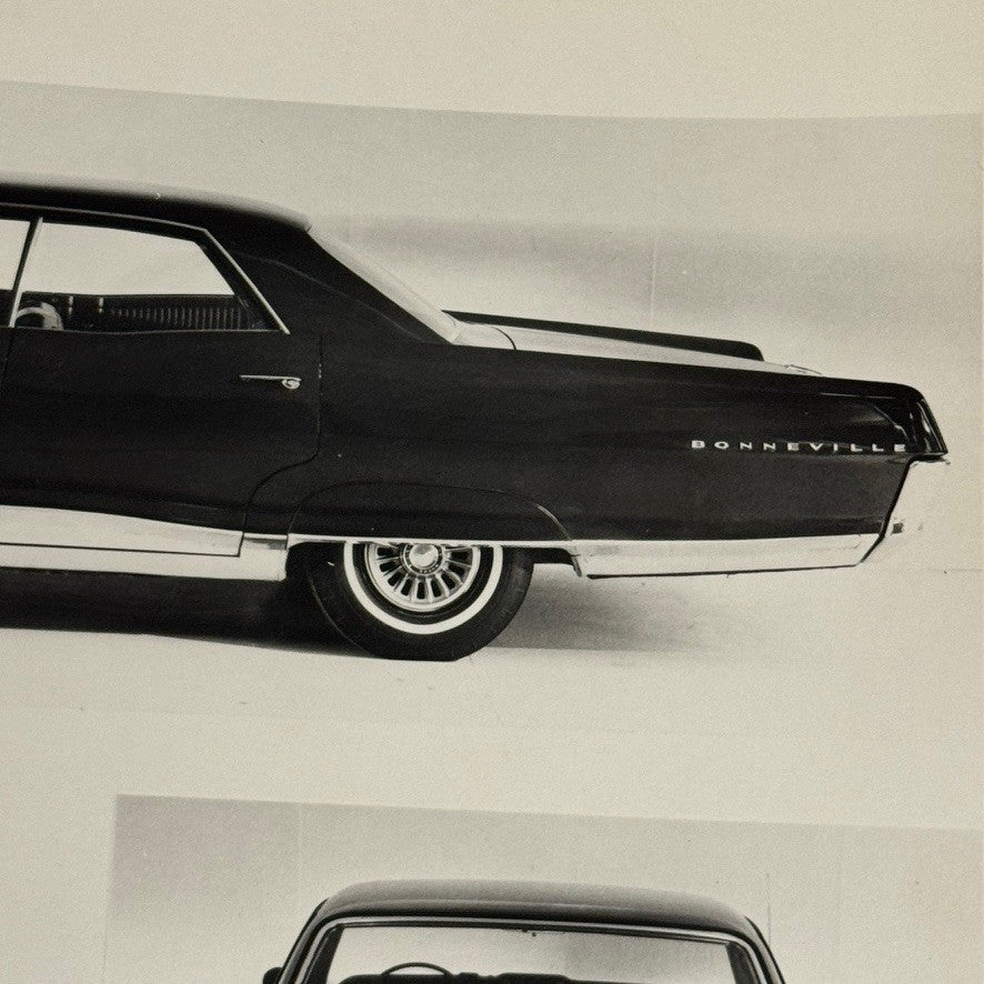 Vintage 1965 Pontiac Bonneville Car Automobile Photo Photograph Print