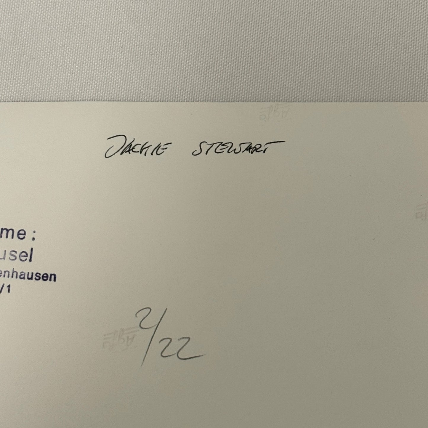 Vintage Racing Photo 1971 German Grand Prix Race Jackie Stewart Motorsport