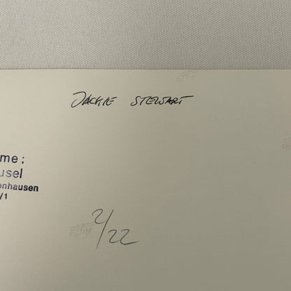 Vintage Racing Photo 1971 German Grand Prix Race Jackie Stewart Motorsport