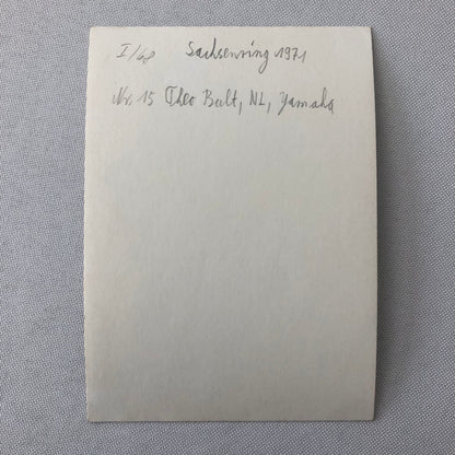 Vintage Motorcycle Racing Photo photograph Rider Theo Bult Yamaha 1971