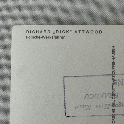 Richard Dick Atwood Porsche Racing Driver Photo Photograph Print