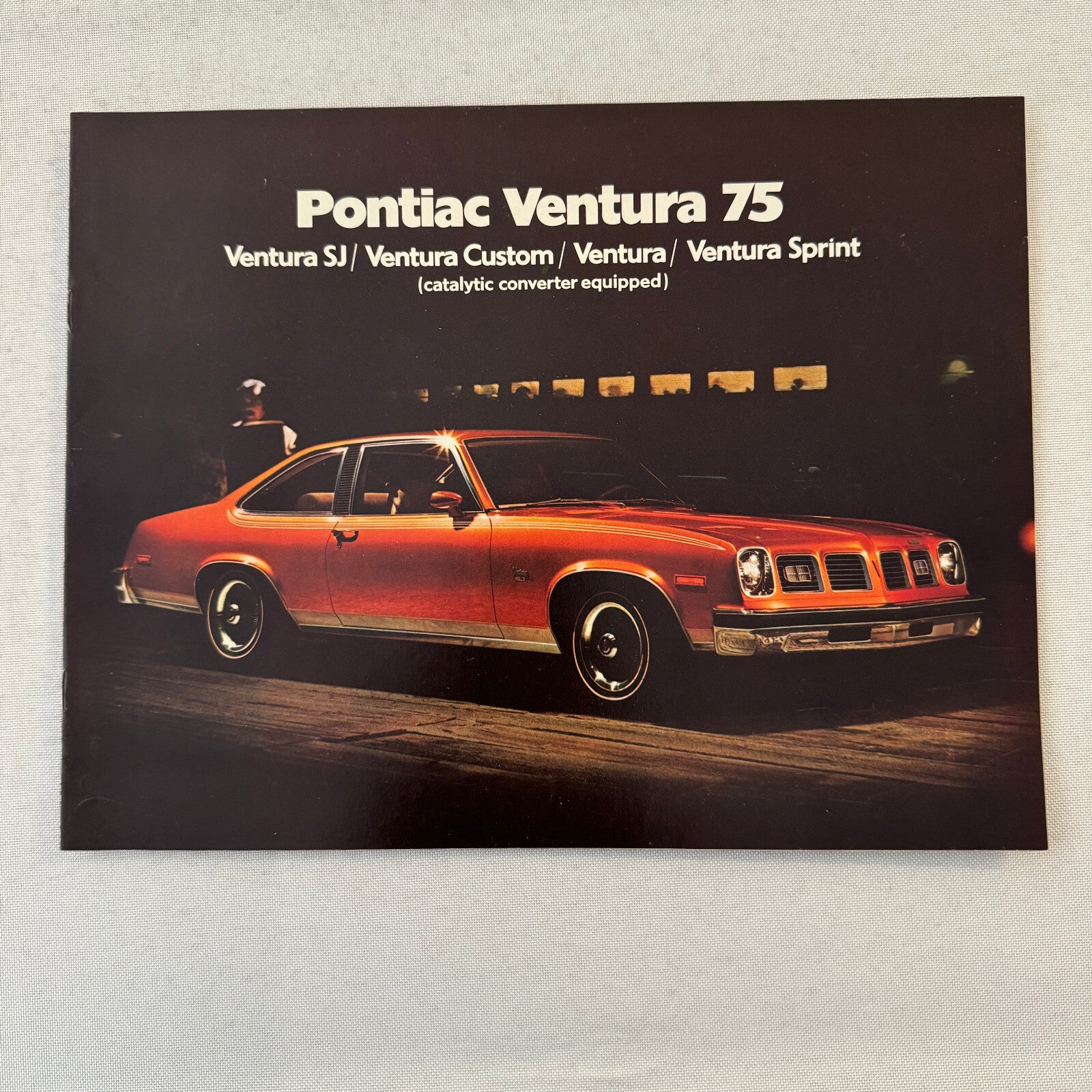 1975 Pontiac Ventura Car Sales Brochure Catalog SJ Custom Sprint Vintage