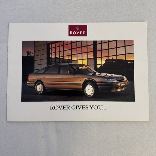 Rover 800 Series Car Sales Brochure Catalog Advertising Vintage UK Market