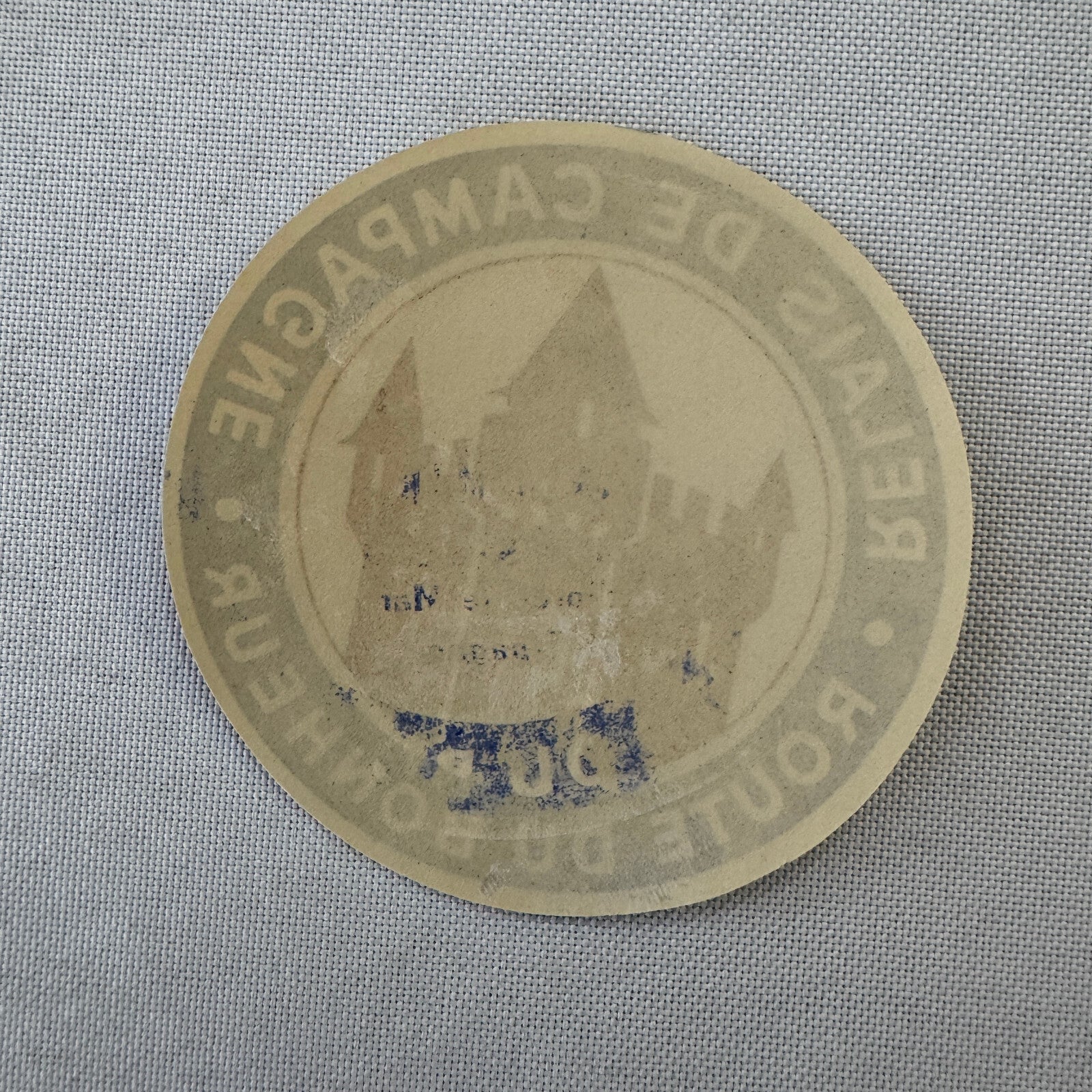 Vintage Hotel Travel Label Santa Marta Spain Relais de Campagne Route du Bonheur