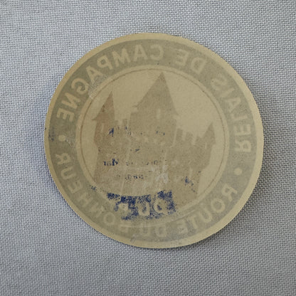 Vintage Hotel Travel Label Santa Marta Spain Relais de Campagne Route du Bonheur