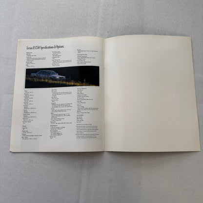 Lexus ES250 Car Sales Brochure Catalog Advertising Canadian Lexus ES 250 Vintage